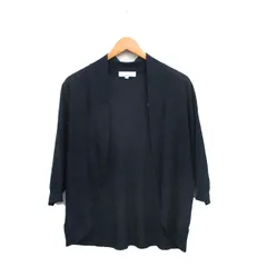 ジュンコシマダ JUNKO SHIMADA カーディガン 七分袖 トッパー シンプル L ネイビー 紺 /KT20のサムネイル
