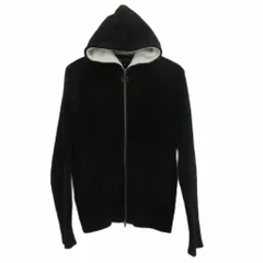 エムケーミッシェルクランオム MK MICHEL KLEIN HOMME ジャケット ニットパーカー ミドル丈 46 M 黒 ダブルジップ 無地 /SY20 ■ECC002のサムネイル