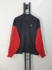 ナイキ ジョーダン フライト ランニングゲート スタジアム ブルゾン ウーブン ジャケット ブラック レッド L