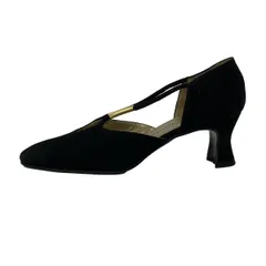 YvesSaintLaurent(イヴサンローラン) パンプス 35 1/2 レディース 黒×ゴールド