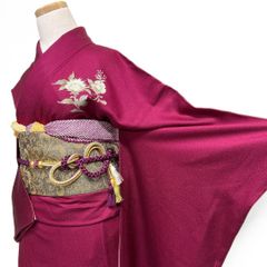 振袖 刺繍 金彩 藤の花 桔梗 牡丹 菊花 成人式 着物 052b - メルカリ