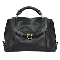 FERRAGAMO/SalvatoreFerragamo(サルバトーレフェラガモ) ハンドバッグ ソフトソフィア 21G395 黒 レザー