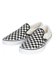 スリッポン メンズ 大きいサイズ キャンバス チェッカー クラシック スリップオン VANS (ヴァンズ)