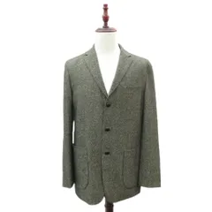 タケオキクチ TAKEO KIKUCHI テーラードジャケット 4 グレー シングルボタン 総裏地 ミドル丈 /YS63 ■ECC002