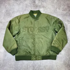 STUSSY ステューシー 90's Old Stussy MA-1 ボンバージャケット VINTAGE ヴィンテージ  メンズ Lサイズ オリーブグリーンのサムネイル