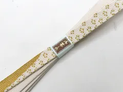 【一輝堂】和装小物 帯締め 帯締 礼装用 高麗組 金糸 美品 26w03-3919
