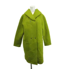 ローブ ROBE コート 38 緑 グリーン ダブルブレスト フード 長袖 ミドル丈 /PP ■GY99