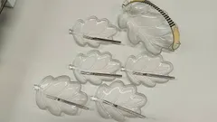 【昭和レトロ】東洋ガラス このはベリーセット  デザート皿セット