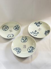 希少 大橋歩 REPASシリーズ 猫・豚・兎 デザイン皿 （大2、小1