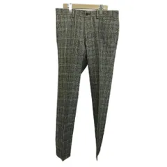 エポカ ウォモ EPOCA UOMO テープパンツ スラックス ウール 48 グレー グレンチェック フルレングス /PP ■GY99のサムネイル