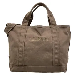 L.L.Bean(エルエルビーン) ショルダーバッグ - ブラウン 刺繍/2way