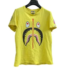 ♪4139 A BATHING APE アベイシングエイプ BAPE シャーク Tシャツ 中古　レディース Sサイズ