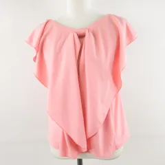 セシルマクビー CECIL McBEE カットソー キャップスリーブ ピンク M *A600