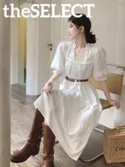 新品 未使用 韓国 服 レディース ワンピース 白 ロングワンピース 春 人気 トップス 半袖