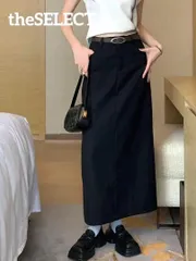 新品 未使用 韓国 服 レディース スカート 黒 フォーマル スカート ロング ボトムス