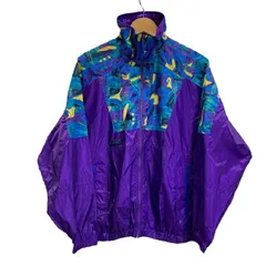 【中古】　Columbia　コロンビア　ナイロンジャンパー　ナイロン　ジャンパー　アノラックパーカー　三角タグ　80’sカラー　ビビットカラー　アウトドア　古着　/1151