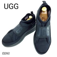 UGGアグ LA FLEXスニーカー ピーチファズ ロゴ スリッポン厚底23cm