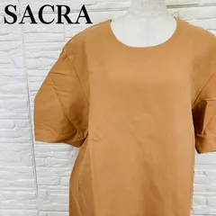 SACRA TOKYO サクラ 半袖 ワンピース 38 日本製 コットン テンセル オレンジ【049】のサムネイル