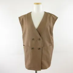 エヘカソポ サマンサモスモス ehka sopo SM2 ベスト 茶 F *T16