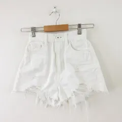 リエンダ rienda ショートパンツ デニム 白 24 *A562