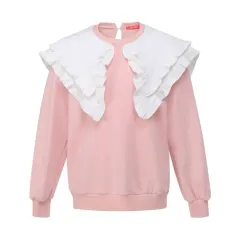 LÄND&LOU MOLLY フリルカラ スウェットシャツ / スウェット