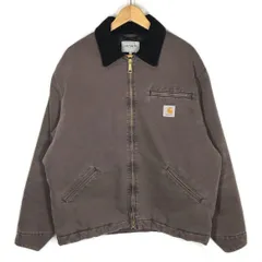 【倉吉店】 中古 Carhartt | カーハート ブルゾン OG DETROIT JACKET デトロイトジャケット ワークジャケット I035614 ブラウン サイズ：L 【93】