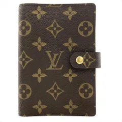 ルイヴィトン LOUIS VUITTON アジェンダPM 手帳カバー モノグラム キャンバス R20005 ブラウン ゴールド金具 CA0071 ユニセックス【中古】