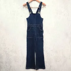 Chico チコ ストレッチデニムサロペット オールシーズン カジュアル ストラップ調整可 ブルー Sサイズ 〇□☆のサムネイル