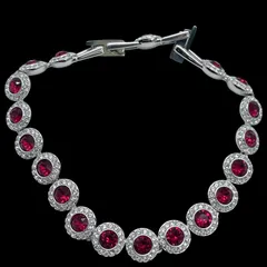 美品 SWAROVSKI スワロフスキー ブレスレット シルバー カラーストーン  アクセサリー ジュエリー