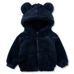 [Lezalic] 子供服 キッズ コスチューム アウター ボア モコモコ ジャケット フード 耳付き サスペンダー 長袖 クリスマス ハロウィン (アウター単品, 110) [アウター単品] [110]