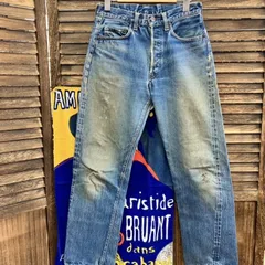 LEVI’S / 70s / 501 / BIG E 後期 / ビッグE / ボタン裏ドット刻印 / 実寸W28 / フロント並行ステッチ / 赤耳 / セルビッジデニム