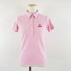 ルコックスポルティフ Le coq sportif ゴルフウェア スポーツ ポロシャツ 半袖 ピンク S *A418