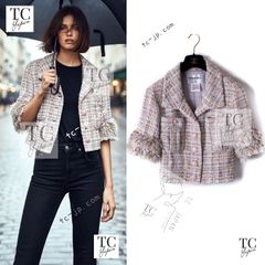 シャネル セーター CHANEL パープル マジェンタ リボン リップ ウール モヘア ニット カール・ラガーフェルド トップス 超美品 38 40 シャネル セーター CHANEL パープル マジェンタ リボン リップ ウール