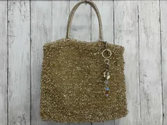 ANTEPRIMA ワイヤートートバッグ アンテプリマ ハンドバッグ ゴールド スパンコール