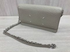 極美品】 メゾン マルジェラ チェーンウォレット 4ステッチ レザー