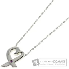 TIFFANY&Co. ティファニー ラビングハート 1P ピンクサファイア ネックレス SV レディース [中古]