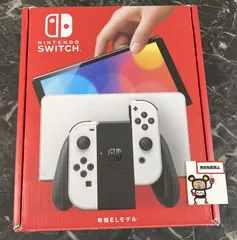 25. #4 Nintendo Switch本体 有機ELモデル Joy-Con(L/R)ホワイト ※箱ダメージ有 シリアルNo.XTJ50670048673