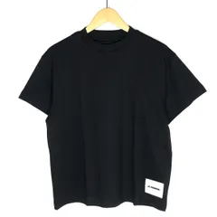 【倉吉店】 中古 JIL SANDER | ジルサンダー 半袖Ｔシャツ クルーネック オーバーサイズ ロゴラベル J40GC0001/J45048 ブラック サイズ：S 【102】
