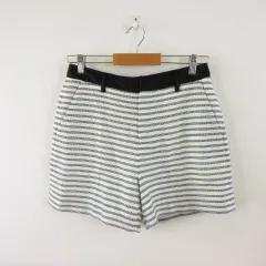 ロペピクニック ROPE Picnic ショートパンツ ボーダー 黒 白 オフホワイト 38 *T32