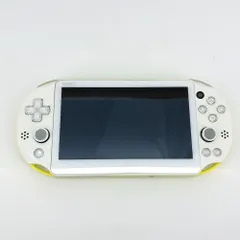 05w18934T 【PSVITA】PlayStation VITA 本体のみ PCH-2000 ライムグリーン/ホワイト シリアルNo.消え ＊動作確認/初期化済み＊【中古品】