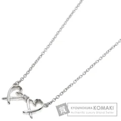TIFFANY&Co. ティファニー ダブルラビングハート 1P ダイヤモンド ネックレス SV レディース [中古]