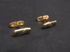 YVESSAINTLAURENT イヴサンローラン カフスボタン カフリンクス ビジネス 紳士 メンズ シルバー系×ゴールド系 DM5989のサムネイル