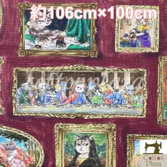 ハンドメイド 猫と絵画のトートバッグA4手提げ 猫の森美術館 - メルカリ