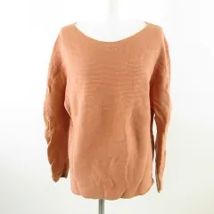 ユニクロ UNIQLO ニット セーター 長袖 オレンジ M *T527