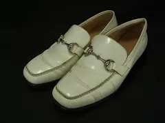 GUCCI グッチ 100 0429 ホースビット レザー ローファー 表記サイズ 36 1/2C (約23.5cm) 靴 シューズ アイボリー系 DM6145