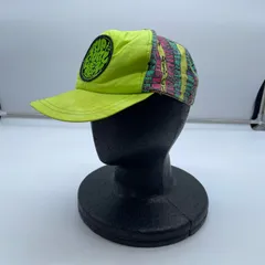 【Y-631】RIP CURL キャップ ネオン グリーン ロゴ刺繍 サーフ 90s ストリート 古着 帽子のサムネイル