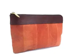 genten ゲンテン レザー マルチポーチ マルチケース 小物入れ メンズ レディース ブラウン系 DM6858