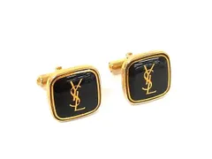 YVESSAINTLAURENT イヴサンローラン ヴィンテージ カフスボタン カフリンクス アクセサリー ビジネス 紳士 メンズ ゴールド系 DM7238