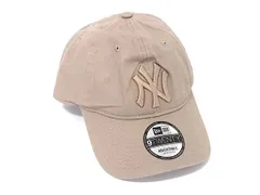 ■美品■ NEWERA ニューエラ 9TWENTY ニューヨーク ヤンキース コットン100％ ベースボールキャップ 帽子 ベージュ系 DM7264