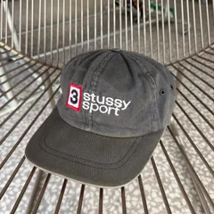 STUSSY / 90’s usa製 cap size Free オールドステューシー　白タグ　キャップ　帽子　Sロゴ　刺繍　ストリート sk8　ショーン　スケシン ステューシースポーツ　ユニセック　フェード